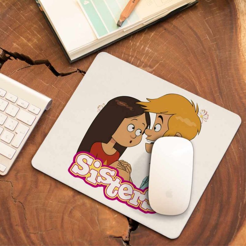 PC, gaming si accesorii - Periferice PC - Mousepad - Mousepad Surorile Wendy Maxence The Sisters Max Valentines Dragobete, CoolTrend, 21x19cm - Infinity.ro