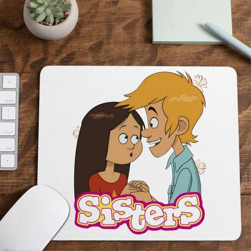 PC, gaming si accesorii - Periferice PC - Mousepad - Mousepad Surorile Wendy Maxence The Sisters Max Valentines Dragobete, CoolTrend, 21x19cm - Infinity.ro