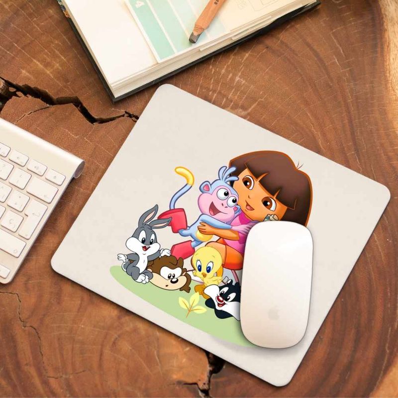 PC, gaming si accesorii - Periferice PC - Mousepad - Mousepad Dora Exploratoarea Looney Tunes Taz Bugs Bunny Sylvester Tweety Baby, CoolTrend, 21x19cm - Infinity.ro