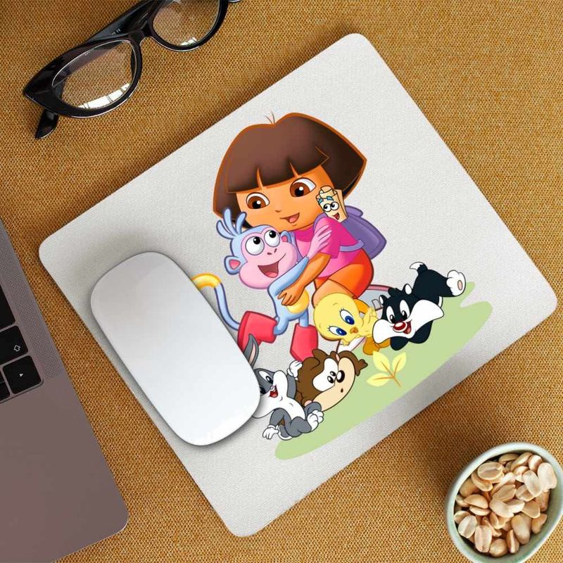 PC, gaming si accesorii - Periferice PC - Mousepad - Mousepad Dora Exploratoarea Looney Tunes Taz Bugs Bunny Sylvester Tweety Baby, CoolTrend, 21x19cm - Infinity.ro