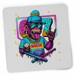 PC, gaming si accesorii - Periferice PC - Mousepad - Mousepad Six Seven Baseball Monkey 67 Meme CoolTrend, 21x19cm - Infinity.ro