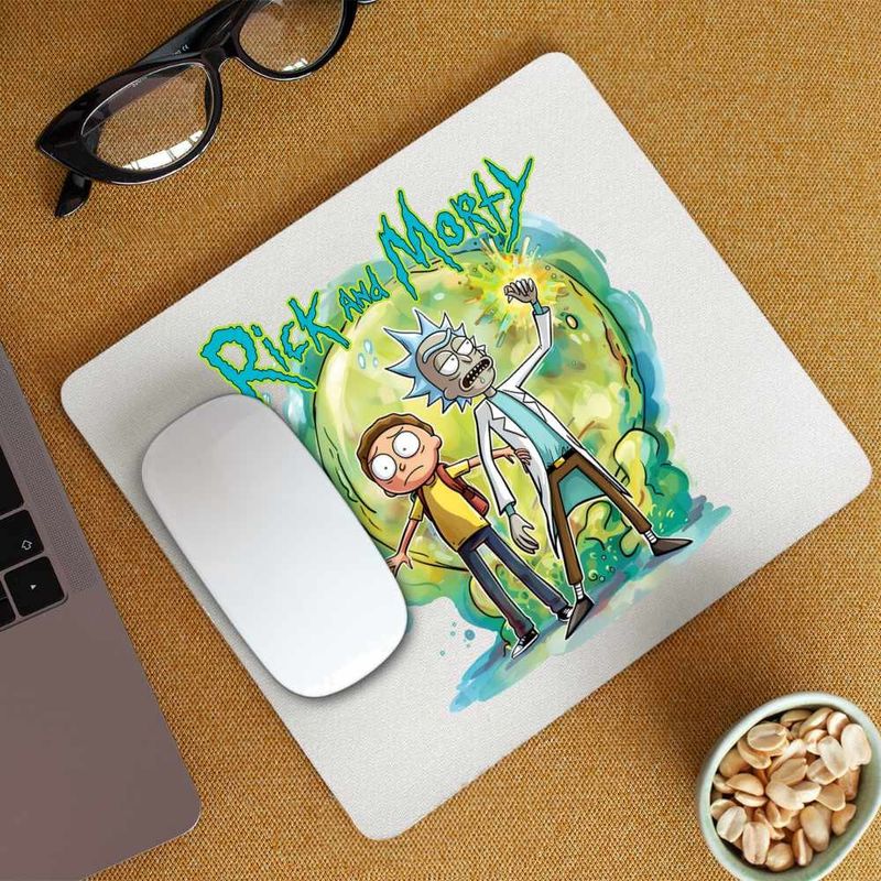 PC, gaming si accesorii - Periferice PC - Mousepad - Mousepad Rick and Morty Planete Spatiu, CoolTrend, 21x19cm - Infinity.ro