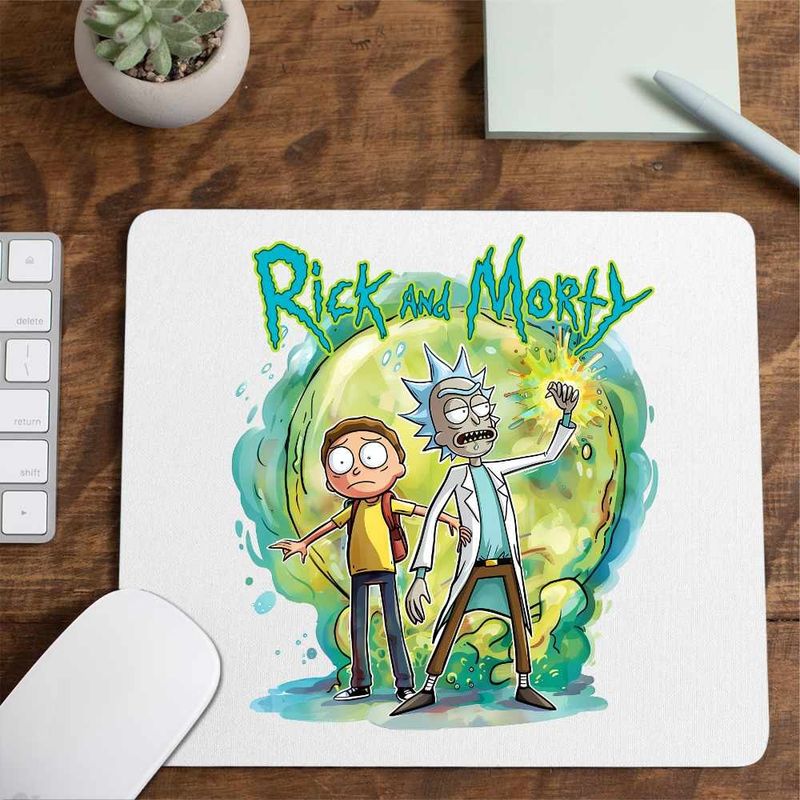 PC, gaming si accesorii - Periferice PC - Mousepad - Mousepad Rick and Morty Planete Spatiu, CoolTrend, 21x19cm - Infinity.ro