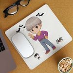 PC, gaming si accesorii - Periferice PC - Mousepad - Mousepad Huntrix Saja Boys Mystery Kpop CoolTrend, 21x19cm - Infinity.ro