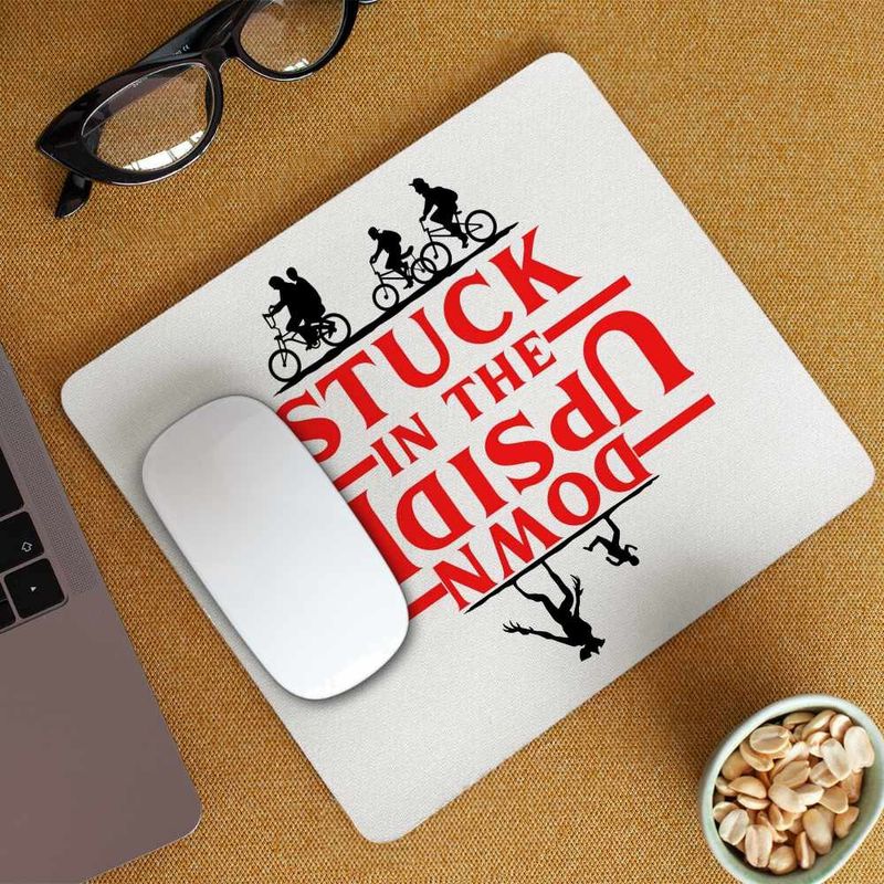 PC, gaming si accesorii - Periferice PC - Mousepad - Mousepad Stranger Things Stuck in the Upside Down CoolTrend, 21x19cm - Infinity.ro