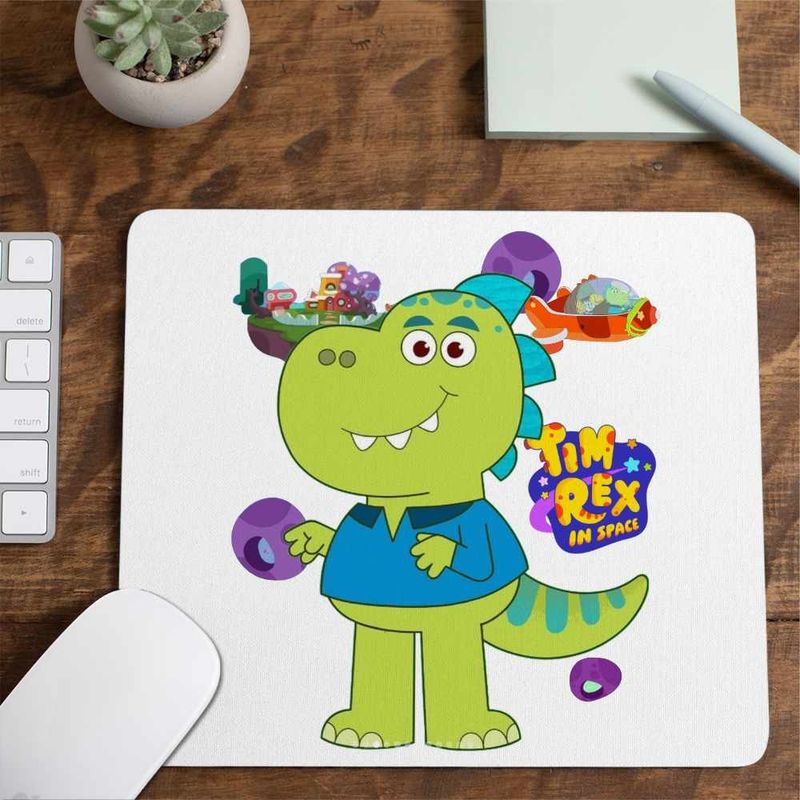 PC, gaming si accesorii - Periferice PC - Mousepad - Mousepad Tim Rex Tata Spatiu Dinozauri T-Rex, CoolTrend, 21x19cm - Infinity.ro