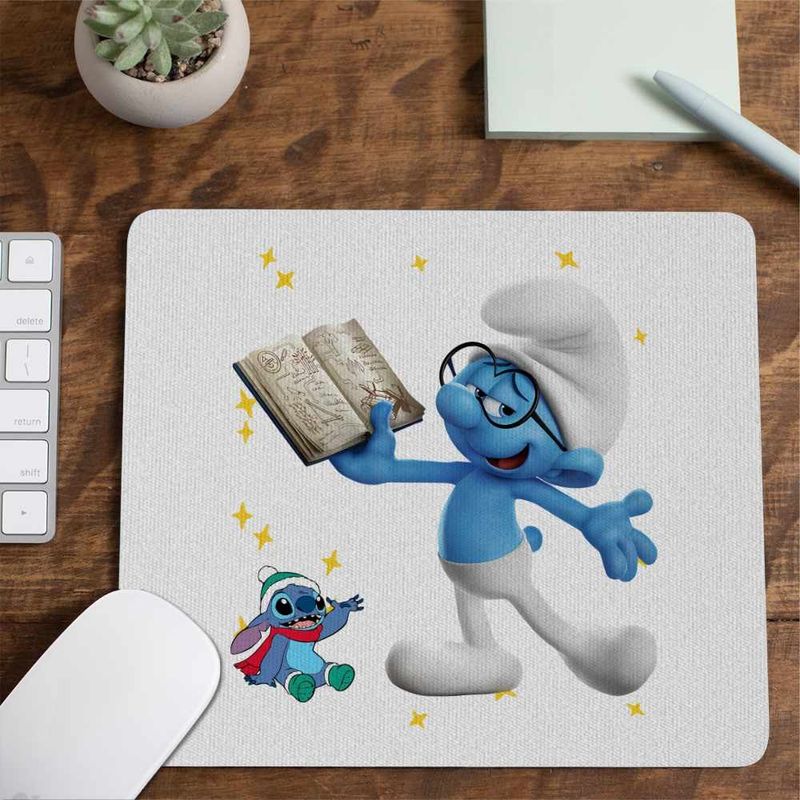 PC, gaming si accesorii - Periferice PC - Mousepad - Mousepad Istetul Strumfii CoolTrend, 21x19cm - Infinity.ro