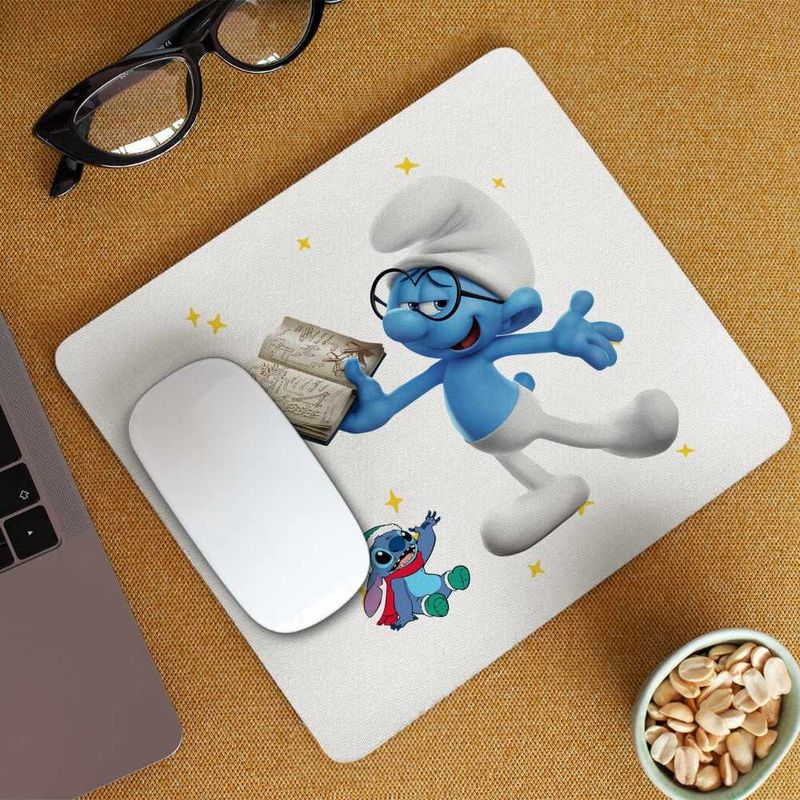 PC, gaming si accesorii - Periferice PC - Mousepad - Mousepad Istetul Strumfii CoolTrend, 21x19cm - Infinity.ro