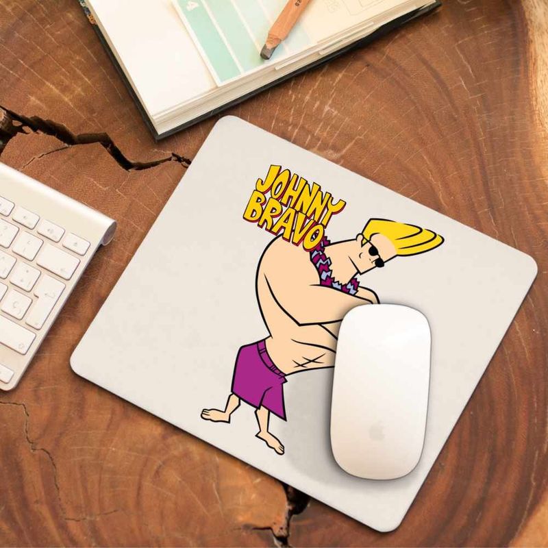 PC, gaming si accesorii - Periferice PC - Mousepad - Mousepad Johnny Bravo Hawaii Plaja Fitness, CoolTrend, 21x19cm - Infinity.ro