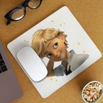 PC, gaming si accesorii - Periferice PC - Mousepad - Mousepad Adrien Agreste Miraculos Adrian Motanul Noir CoolTrend, 21x19cm - Infinity.ro