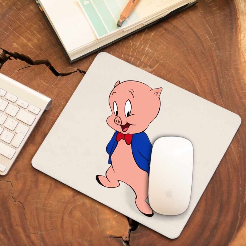 PC, gaming si accesorii - Periferice PC - Mousepad - Mousepad Porky Looney Tunes Purcel, CoolTrend, 21x19cm - Infinity.ro