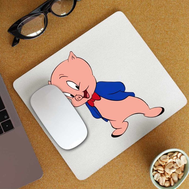 PC, gaming si accesorii - Periferice PC - Mousepad - Mousepad Porky Looney Tunes Purcel, CoolTrend, 21x19cm - Infinity.ro