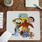 PC, gaming si accesorii - Periferice PC - Mousepad - Mousepad Familia Green Mr Bean Grizzy Lemingii Bluey Ursu Bunica CoolTrend, 21x19cm - Infinity.ro
