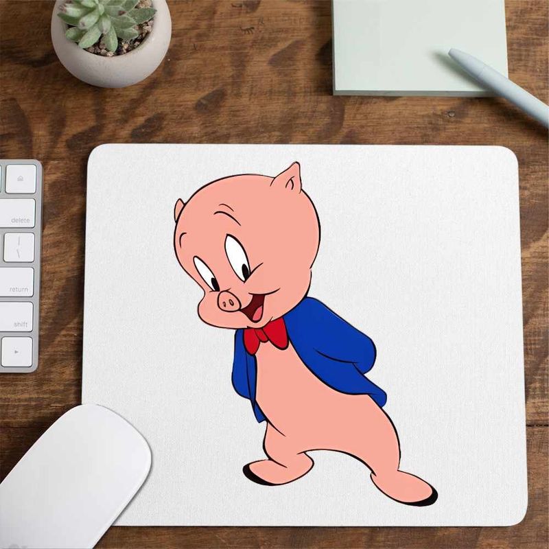 PC, gaming si accesorii - Periferice PC - Mousepad - Mousepad Porky Looney Tunes Purcel, CoolTrend, 21x19cm - Infinity.ro
