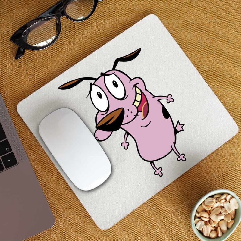 PC, gaming si accesorii - Periferice PC - Mousepad - Mousepad Curaj Cainele Fricos Beagle, CoolTrend, 21x19cm - Infinity.ro