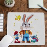PC, gaming si accesorii - Periferice PC - Mousepad - Mousepad Bugs Bunny Minecraft CoolTrend, 21x19cm - Infinity.ro