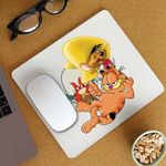 PC, gaming si accesorii - Periferice PC - Mousepad - Mousepad Speedy Gonzales Garfield Yosemite Sam Desene, CoolTrend, 21x19cm - Infinity.ro