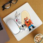 PC, gaming si accesorii - Periferice PC - Mousepad - Mousepad Yosemite Sam Bugs Bunny, CoolTrend, 21x19cm - Infinity.ro