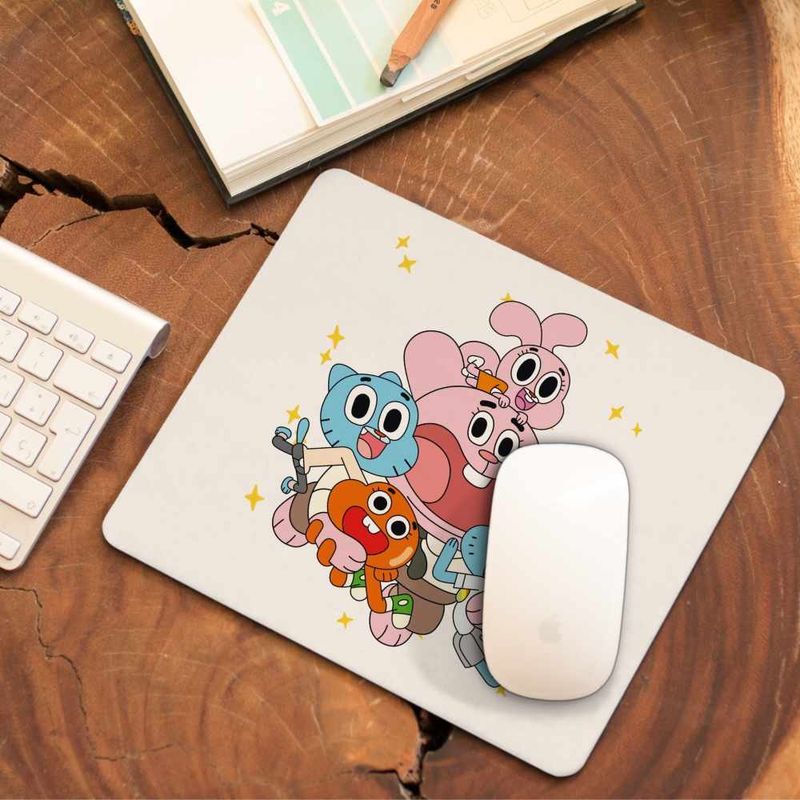 PC, gaming si accesorii - Periferice PC - Mousepad - Mousepad Gumball Toata Familia Gumbal CoolTrend, 21x19cm - Infinity.ro