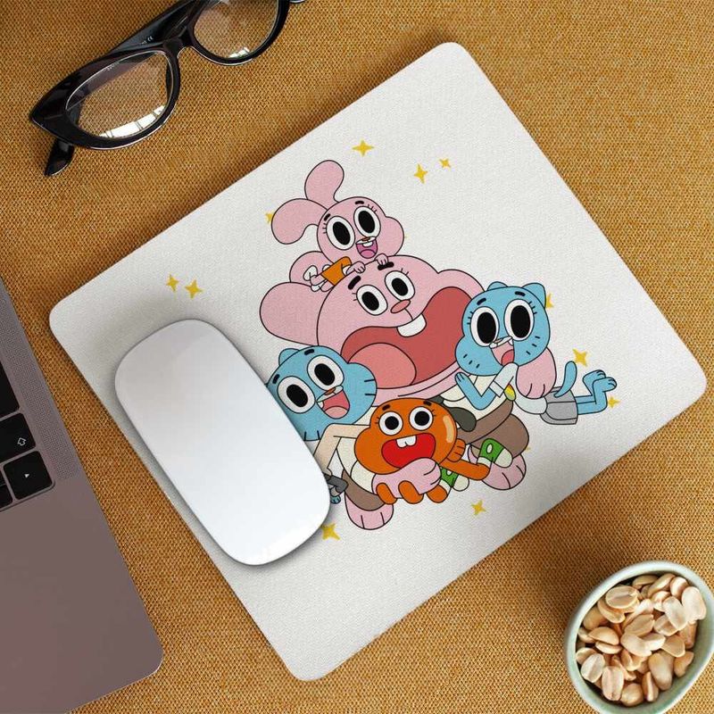 PC, gaming si accesorii - Periferice PC - Mousepad - Mousepad Gumball Toata Familia Gumbal CoolTrend, 21x19cm - Infinity.ro