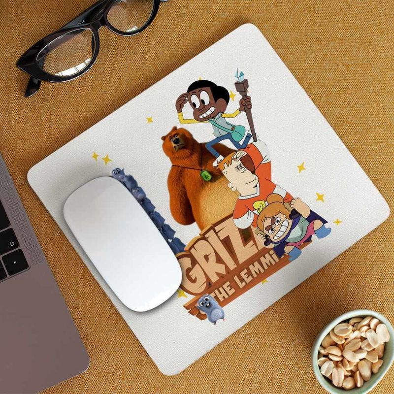 PC, gaming si accesorii - Periferice PC - Mousepad - Mousepad Craig Dumbrava Grizzy Lemingii Grizi CoolTrend, 21x19cm - Infinity.ro