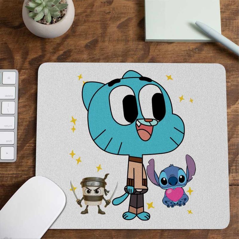 PC, gaming si accesorii - Periferice PC - Mousepad - Mousepad Gumball Desene Animate CoolTrend, 21x19cm - Infinity.ro