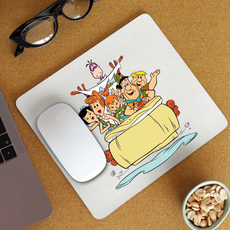 PC, gaming si accesorii - Periferice PC - Mousepad - Mousepad Familia Flintstone Masina Excursie Epoca de Piatra, CoolTrend, 21x19cm - Infinity.ro