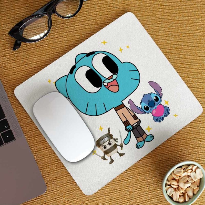 PC, gaming si accesorii - Periferice PC - Mousepad - Mousepad Gumball Desene Animate CoolTrend, 21x19cm - Infinity.ro