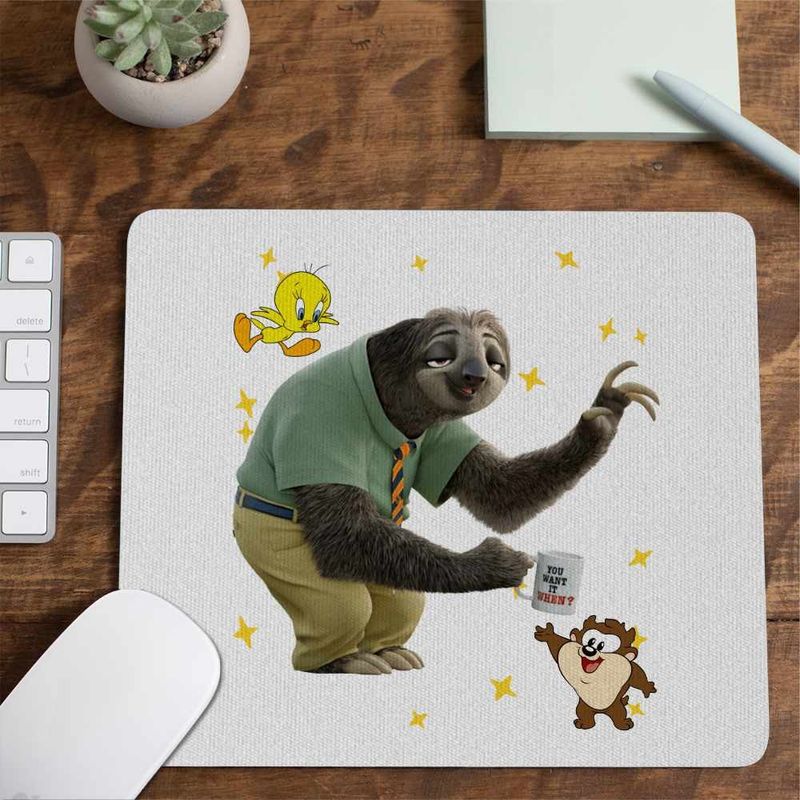 PC, gaming si accesorii - Periferice PC - Mousepad - Mousepad Zootopia Flash Lenes Ghiseu CoolTrend, 21x19cm - Infinity.ro