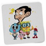 PC, gaming si accesorii - Periferice PC - Mousepad - Mousepad Gumball Mr Bean SpongeBob CoolTrend, 21x19cm - Infinity.ro