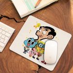 PC, gaming si accesorii - Periferice PC - Mousepad - Mousepad Gumball Mr Bean SpongeBob CoolTrend, 21x19cm - Infinity.ro