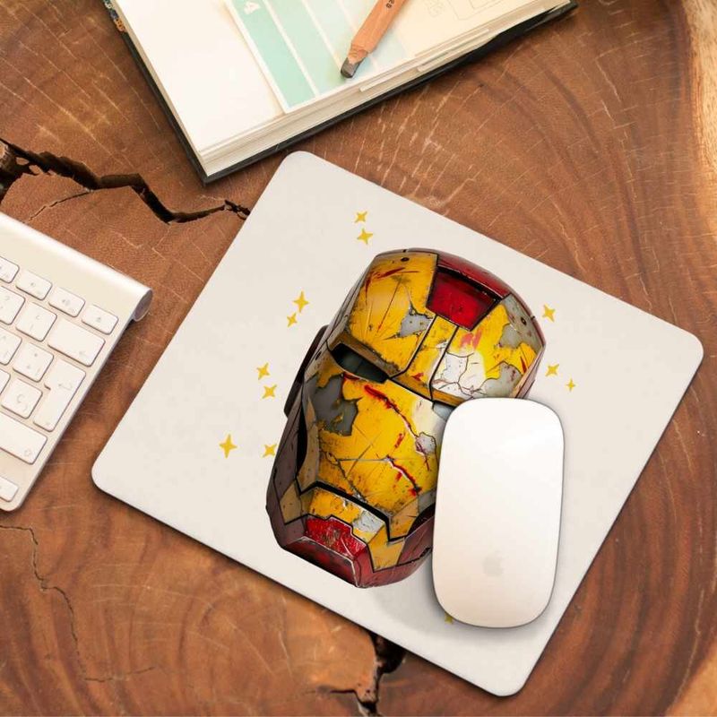 PC, gaming si accesorii - Periferice PC - Mousepad - Mousepad Iron Man Casca CoolTrend, 21x19cm - Infinity.ro