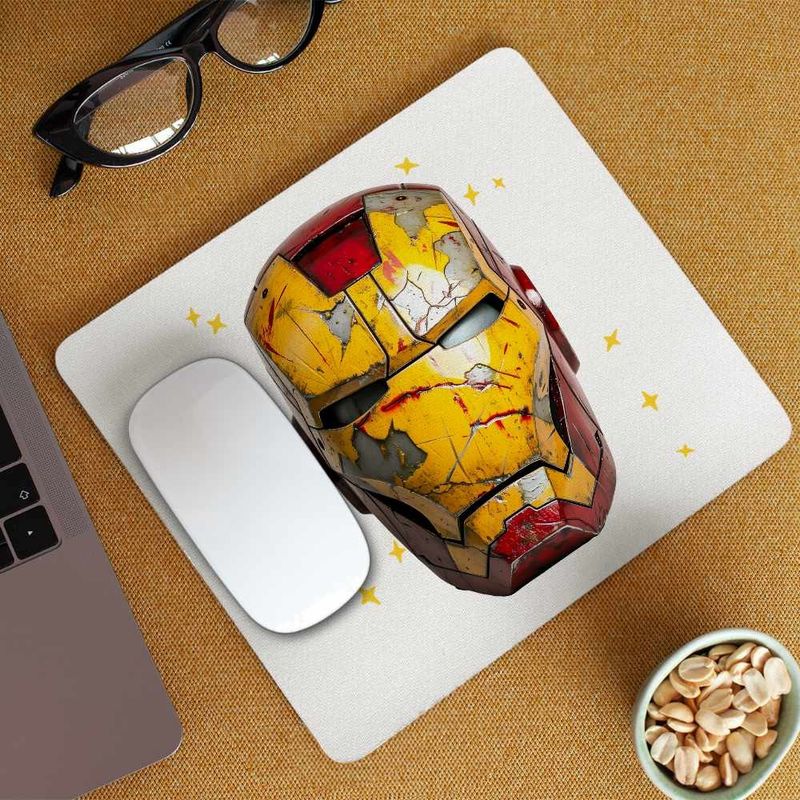 PC, gaming si accesorii - Periferice PC - Mousepad - Mousepad Iron Man Casca CoolTrend, 21x19cm - Infinity.ro