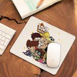 PC, gaming si accesorii - Periferice PC - Mousepad - Mousepad Casa Loud Personaje CoolTrend, 21x19cm - Infinity.ro