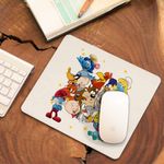 PC, gaming si accesorii - Periferice PC - Mousepad - Mousepad Bugs Bunny Looney Tunes Prieteni CoolTrend, 21x19cm - Infinity.ro