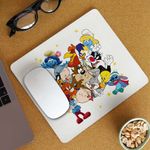 PC, gaming si accesorii - Periferice PC - Mousepad - Mousepad Bugs Bunny Looney Tunes Prieteni CoolTrend, 21x19cm - Infinity.ro