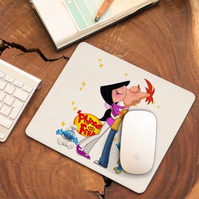 PC, gaming si accesorii - Periferice PC - Mousepad - Mousepad Phineas Isabella Sarut CoolTrend, 21x19cm - Infinity.ro