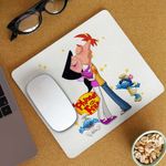PC, gaming si accesorii - Periferice PC - Mousepad - Mousepad Phineas Isabella Sarut CoolTrend, 21x19cm - Infinity.ro