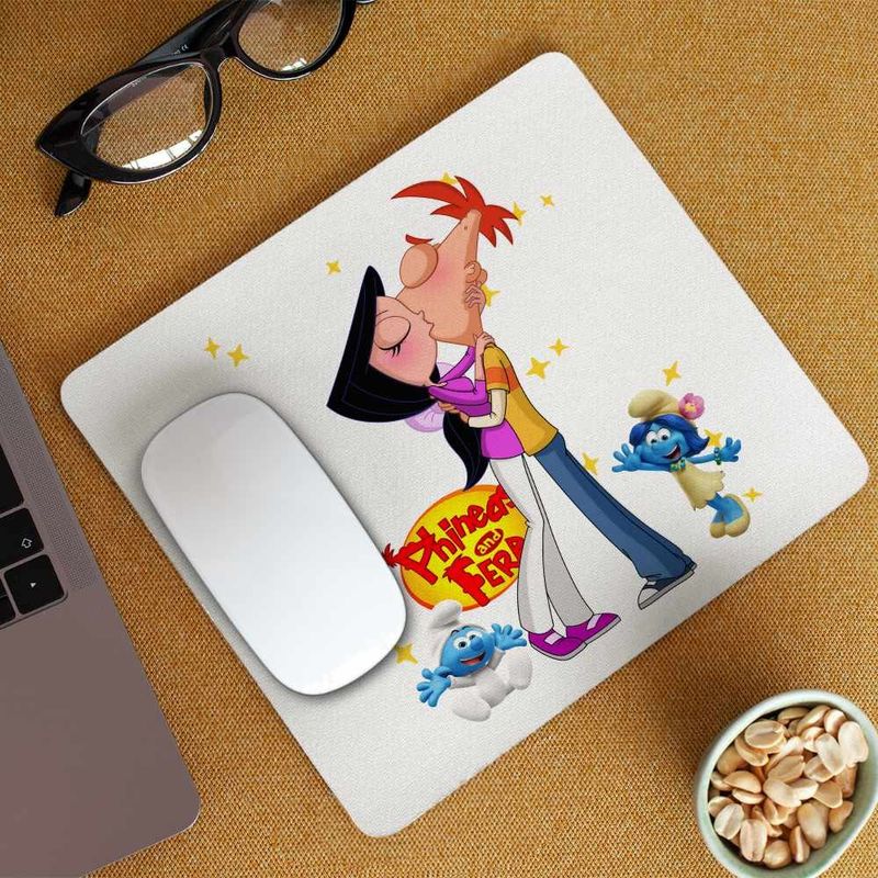 PC, gaming si accesorii - Periferice PC - Mousepad - Mousepad Phineas Isabella Sarut CoolTrend, 21x19cm - Infinity.ro