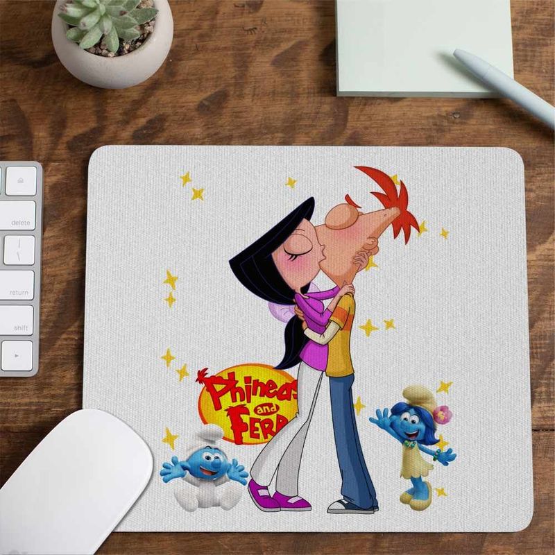 PC, gaming si accesorii - Periferice PC - Mousepad - Mousepad Phineas Isabella Sarut CoolTrend, 21x19cm - Infinity.ro