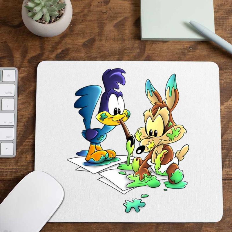 PC, gaming si accesorii - Periferice PC - Mousepad - Mousepad Coiotul Strutul Bebelusi Deseneaza, CoolTrend, 21x19cm - Infinity.ro