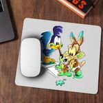 PC, gaming si accesorii - Periferice PC - Mousepad - Mousepad Coiotul Strutul Bebelusi Deseneaza, CoolTrend, 21x19cm - Infinity.ro
