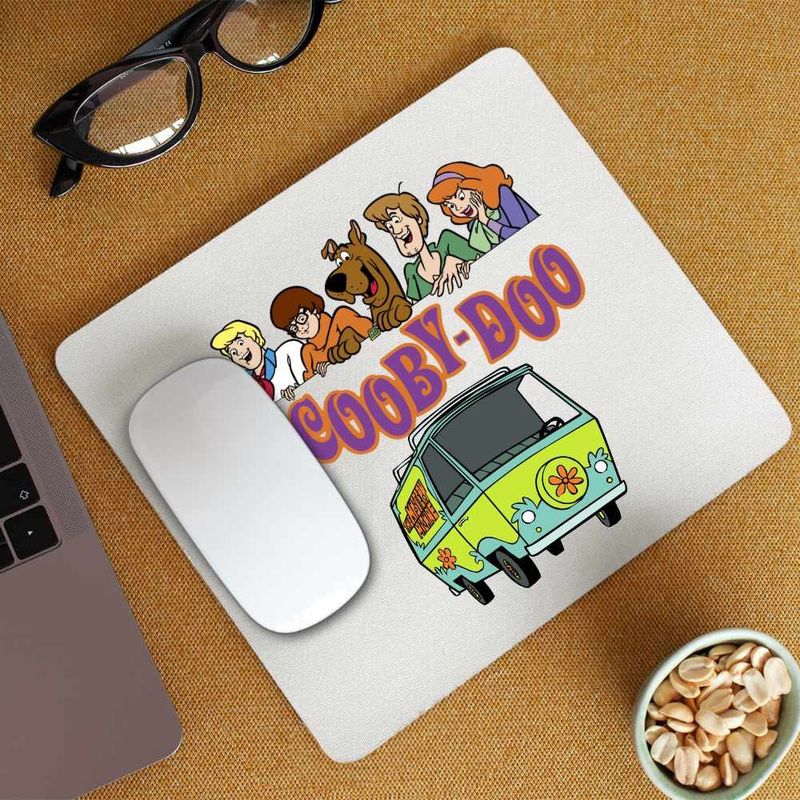 PC, gaming si accesorii - Periferice PC - Mousepad - Mousepad Scooby Doo Friends Logo Mistere Fantome, CoolTrend, 21x19cm - Infinity.ro