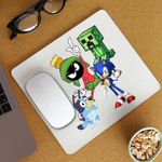 PC, gaming si accesorii - Periferice PC - Mousepad - Mousepad Marvin Blue Sonic Creeper Looney Desene, CoolTrend, 21x19cm - Infinity.ro