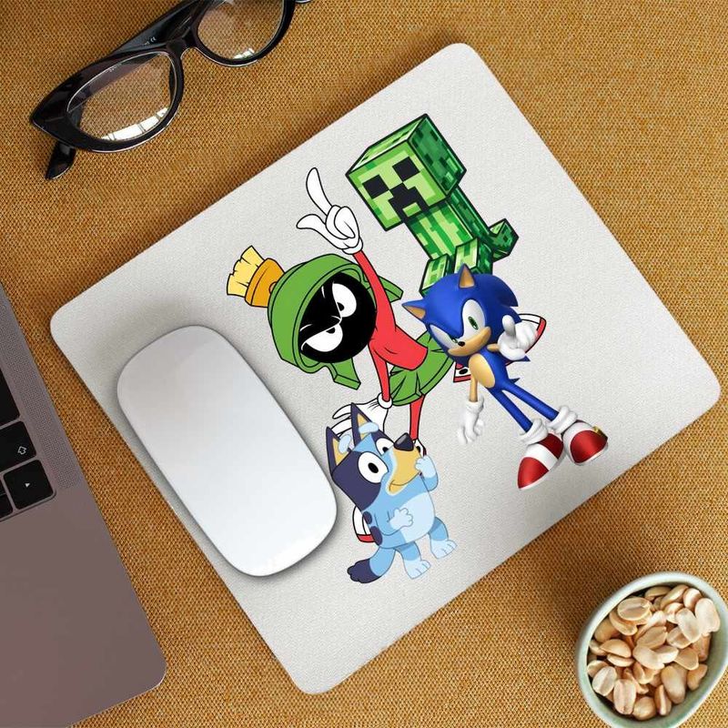 PC, gaming si accesorii - Periferice PC - Mousepad - Mousepad Marvin Blue Sonic Creeper Looney Desene, CoolTrend, 21x19cm - Infinity.ro