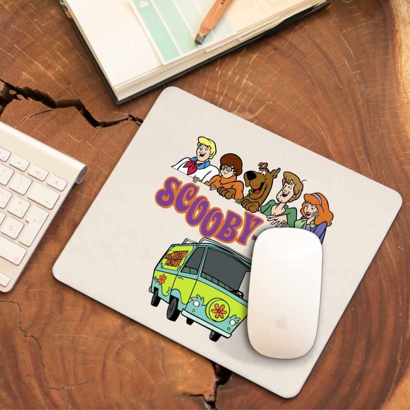 PC, gaming si accesorii - Periferice PC - Mousepad - Mousepad Scooby Doo Friends Logo Mistere Fantome, CoolTrend, 21x19cm - Infinity.ro