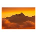 Casa si Gradina - Decoratiuni - Tablouri - Tablou Canvas, "Vârful ascuns în lumina amurgului", 39 x 26 cm - Infinity.ro