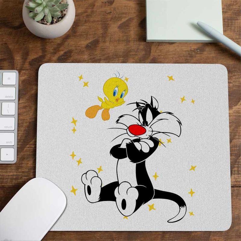 PC, gaming si accesorii - Periferice PC - Mousepad - Mousepad Tweety Motan Sylvester Urmarire CoolTrend, 21x19cm - Infinity.ro