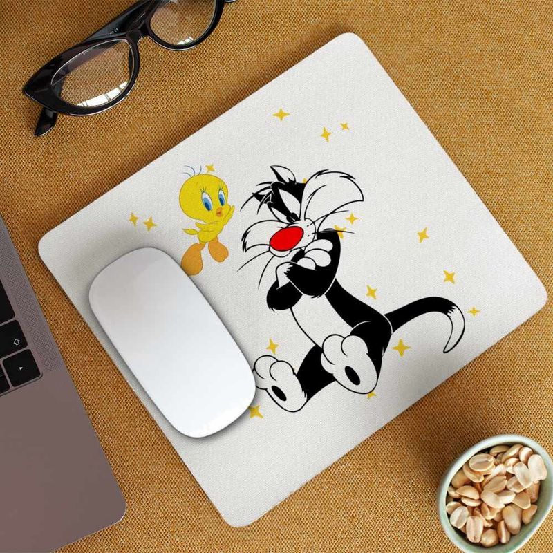 PC, gaming si accesorii - Periferice PC - Mousepad - Mousepad Tweety Motan Sylvester Urmarire CoolTrend, 21x19cm - Infinity.ro