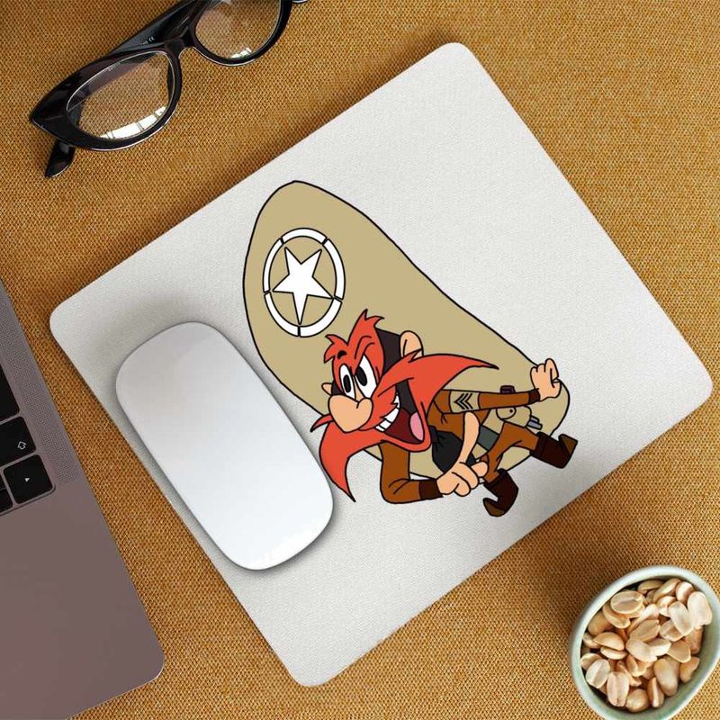 PC, gaming si accesorii - Periferice PC - Mousepad - Mousepad Yosemite Sam Serif Looney Tunes, CoolTrend, 21x19cm - Infinity.ro